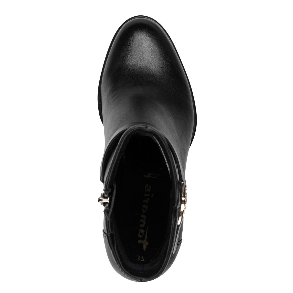 Bottine talon bloc noir, TAMARIS