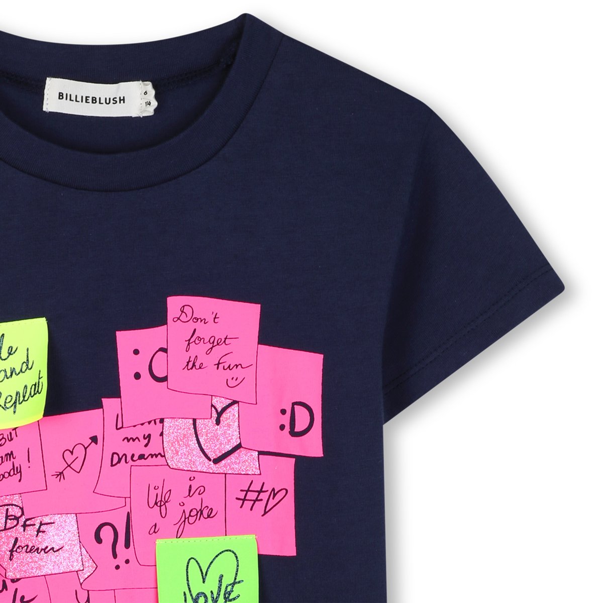Tee-shirt manches courtes indigo blue, BILLIEBLUSH