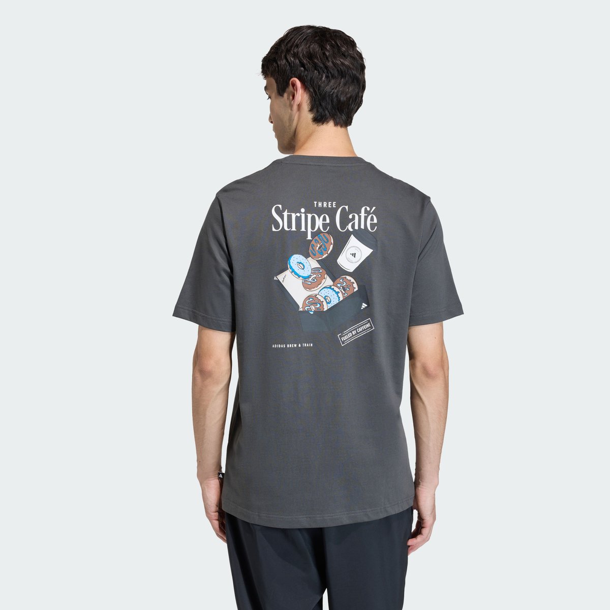 T-Shirt Coffee Cafe Donut Box Graphic T-Shirt Coffee Cafe Donut Box Graphic grey six, ADIDAS SPORTSWEAR