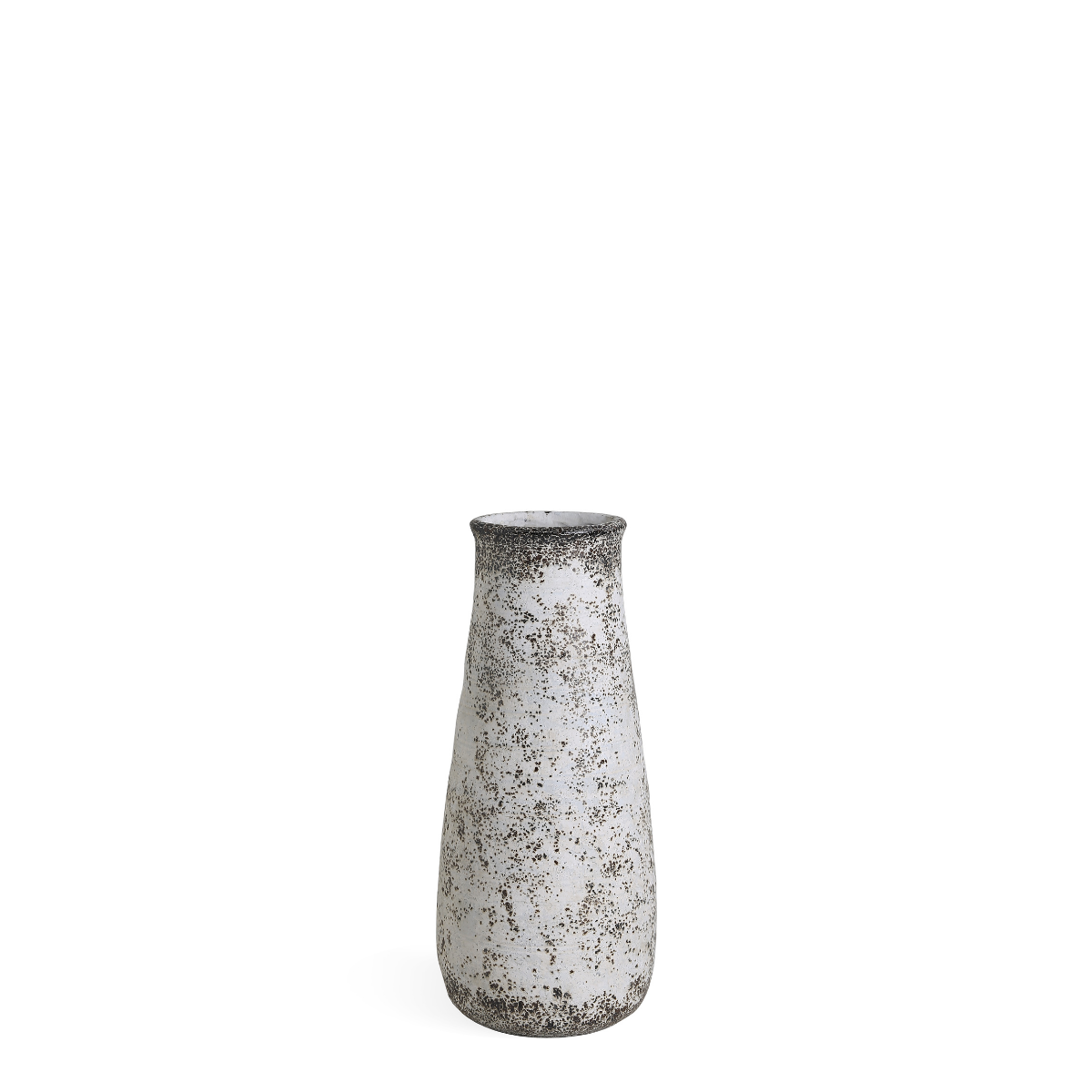 Cache-pot décoratif en ciment effet antique H49 ANTICA crème, SIA DECO
