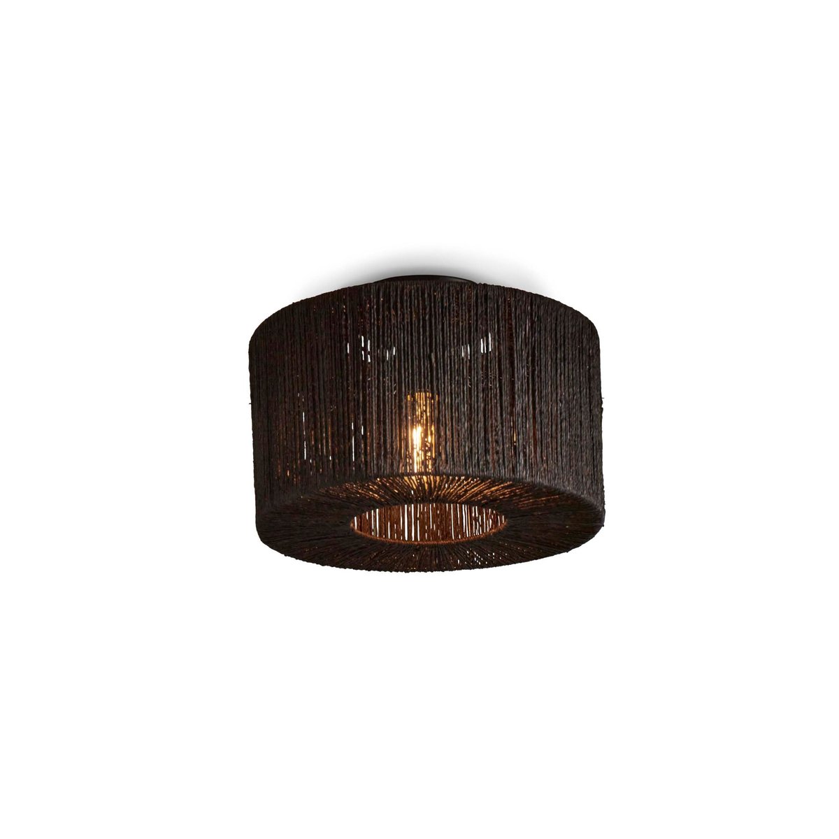 Plafonnier Jute IGUAZU noir, GOOD & MOJO