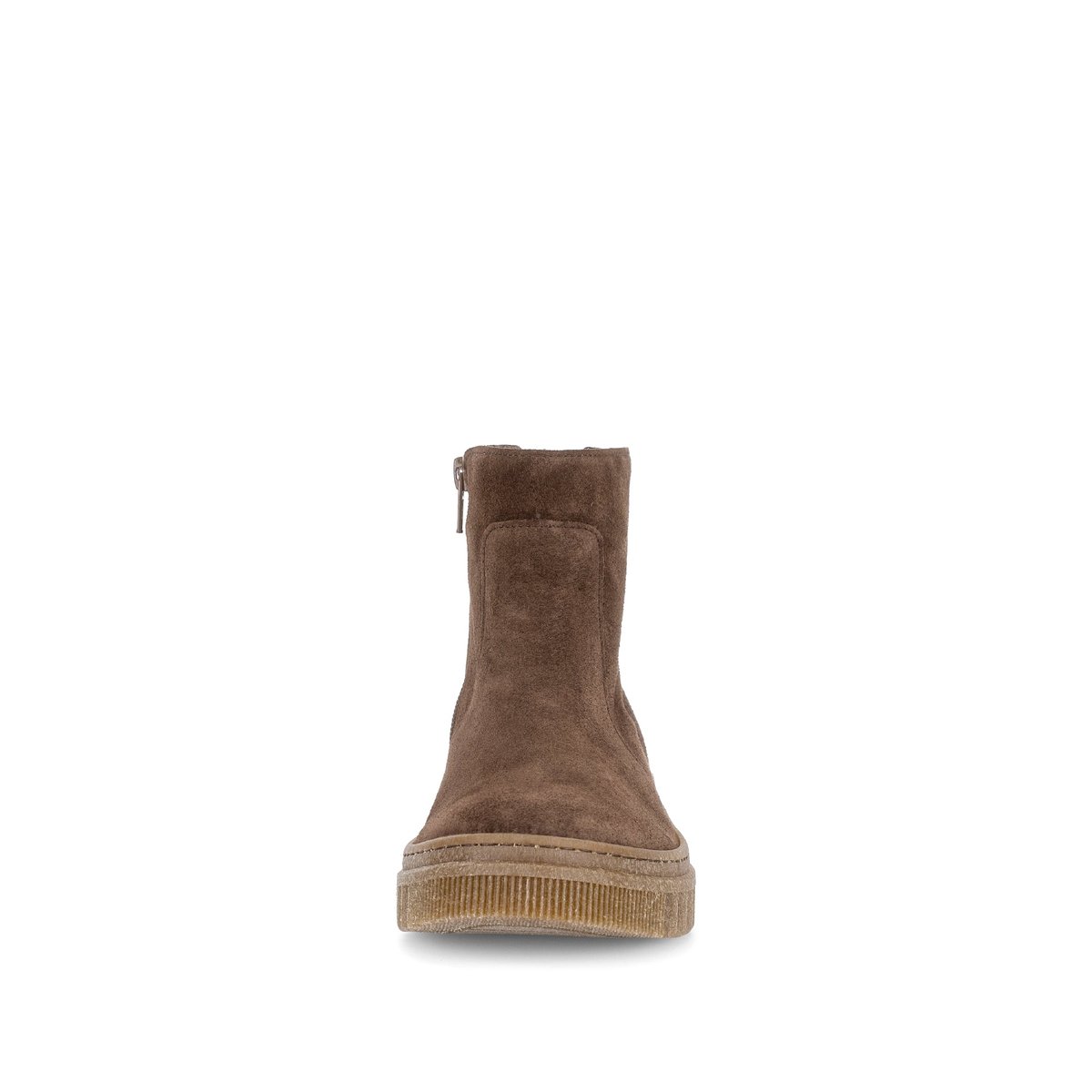 Bottines en cuir à talon compensé marron, GABOR