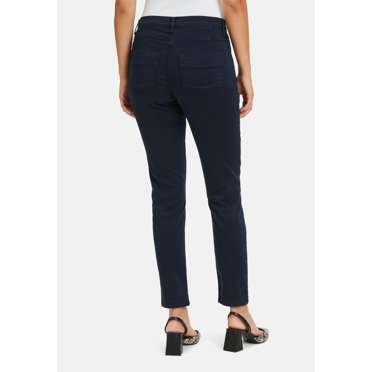 Pantalon casual coupe slim fit dark sky, BETTY BARCLAY