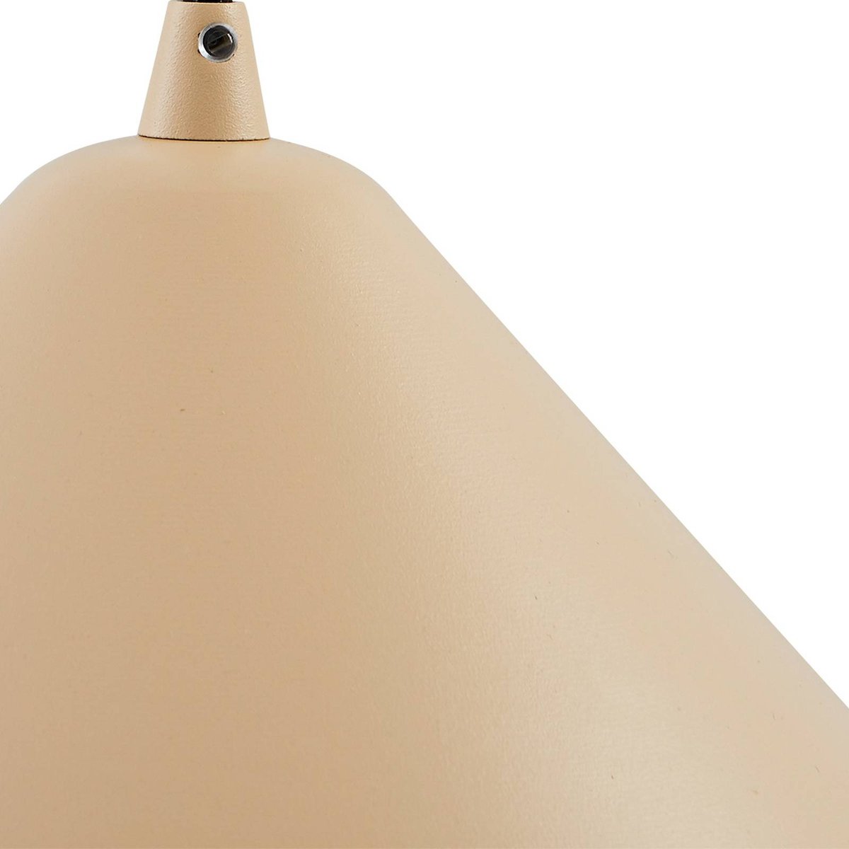 Suspension en métal moderne, Clarine beige, LINDBY