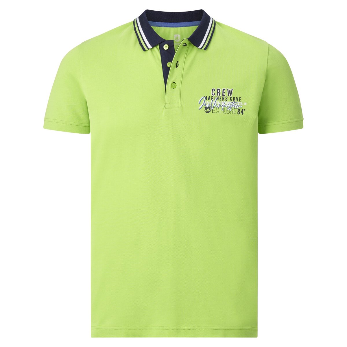 Lot de 2 polos TEOFIL bleu foncé vert clair, JAN VANDERSTORM