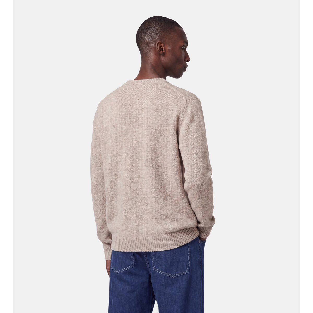 Pull droit lhair en laine mélangée écru, GALERIES LAFAYETTE