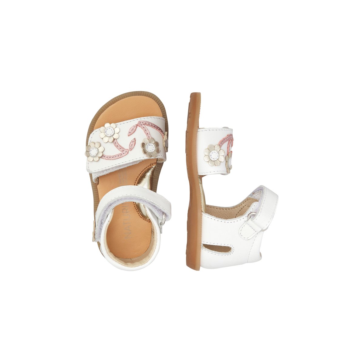 Sandales en cuir LOMPA blanc-, NATURINO