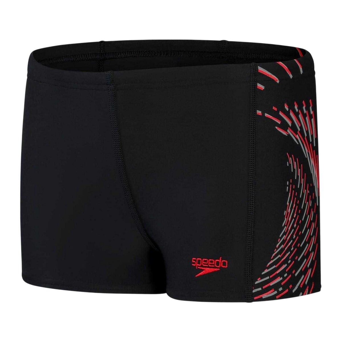 Short de bain motif/style lignes PLACEMENT bleu marine / vert, SPEEDO