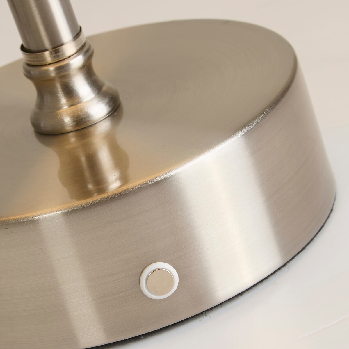 Mora Rechargeable Table Lamp in Satin Nickel satin nickel, SO'HOME