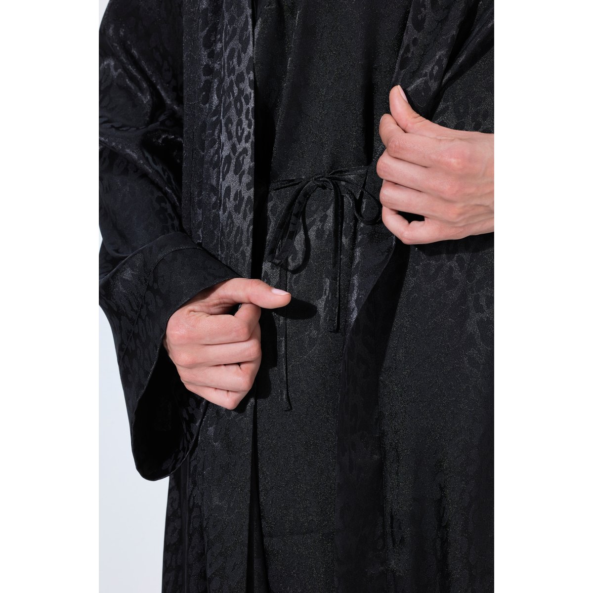 Kimono TruYou, coupe longue noir, ULLA POPKEN