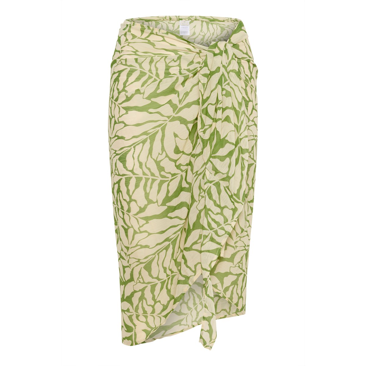 Accessories vert blanc green/chalk leaf print, KAFFE