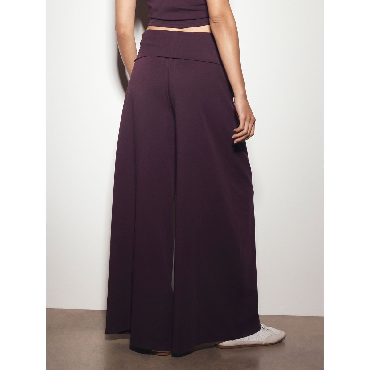 Pantalon large aubergine poupre, NEXT