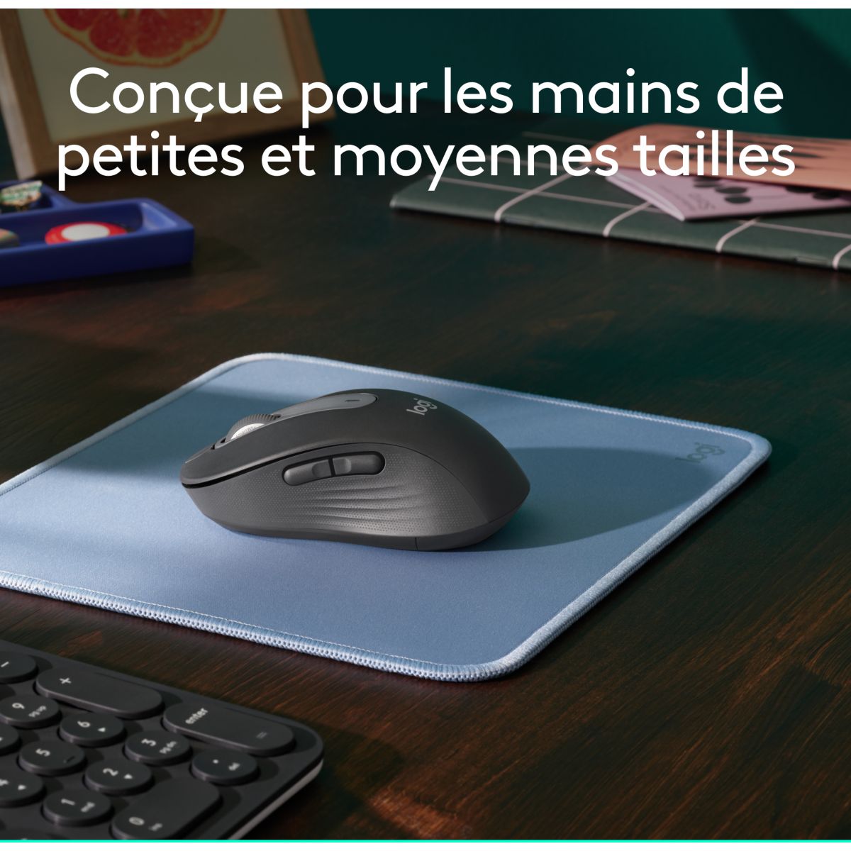 Souris sans fil Signature M650 Graphite gris, LOGITECH
