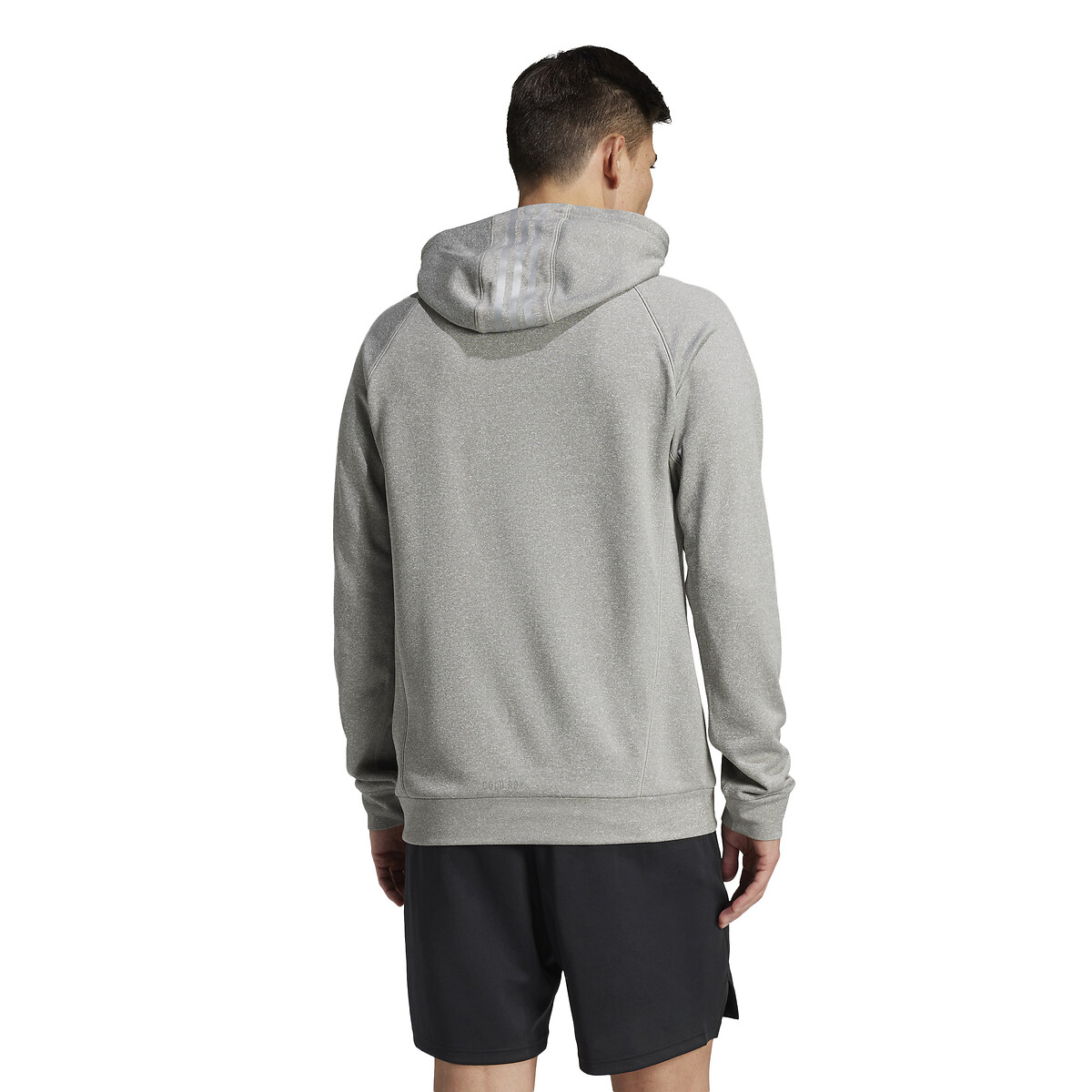 Sweat à capuche gris chiné, adidas Performance