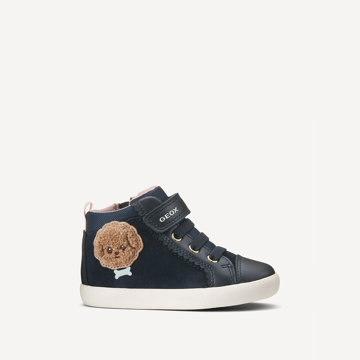Kids Gisli Breathable High Top Trainers navy blue, GEOX
