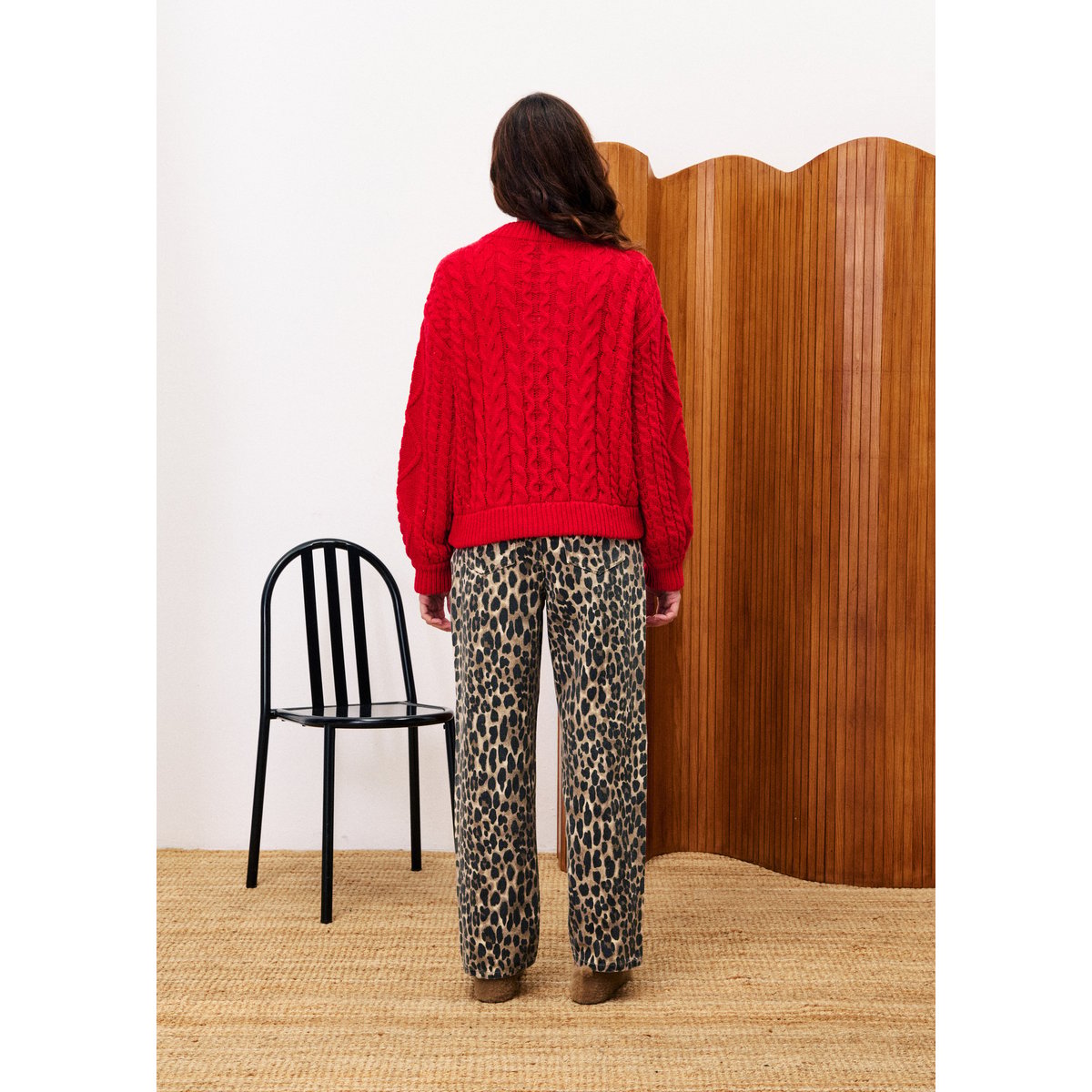 Jean en coton à motif léopard BOBTAIL leopard, FRNCH
