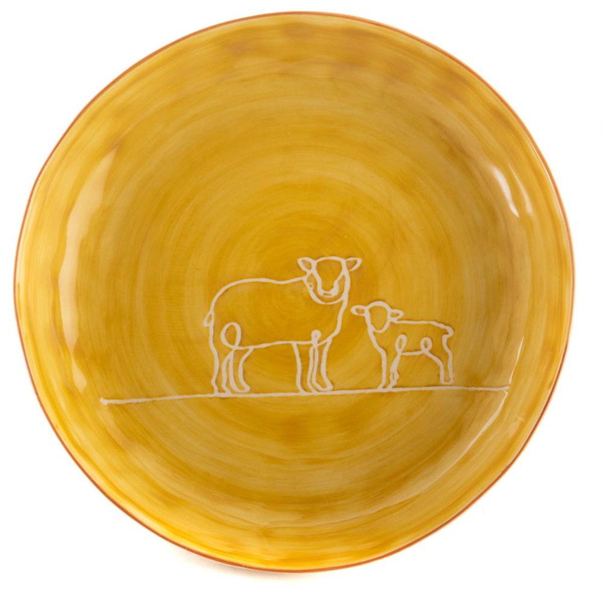 Plat Diane petit modèle jaune, AMADEUS