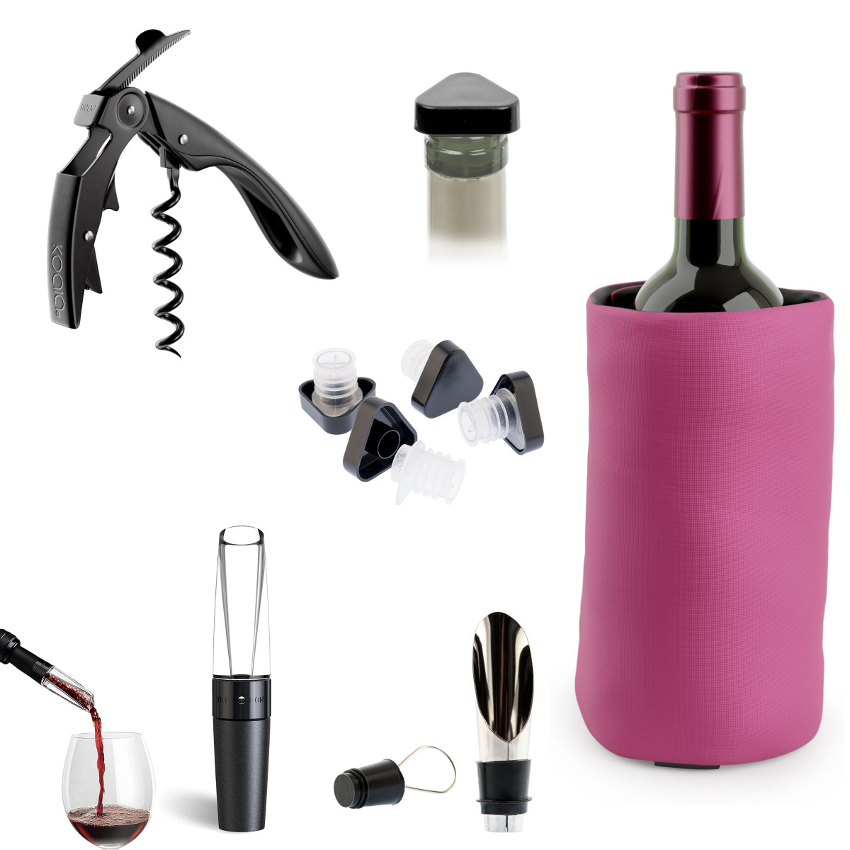 Set prestige 6 pièces pour dégustation des vins - APÉRIFUN couleur unique, KOALA