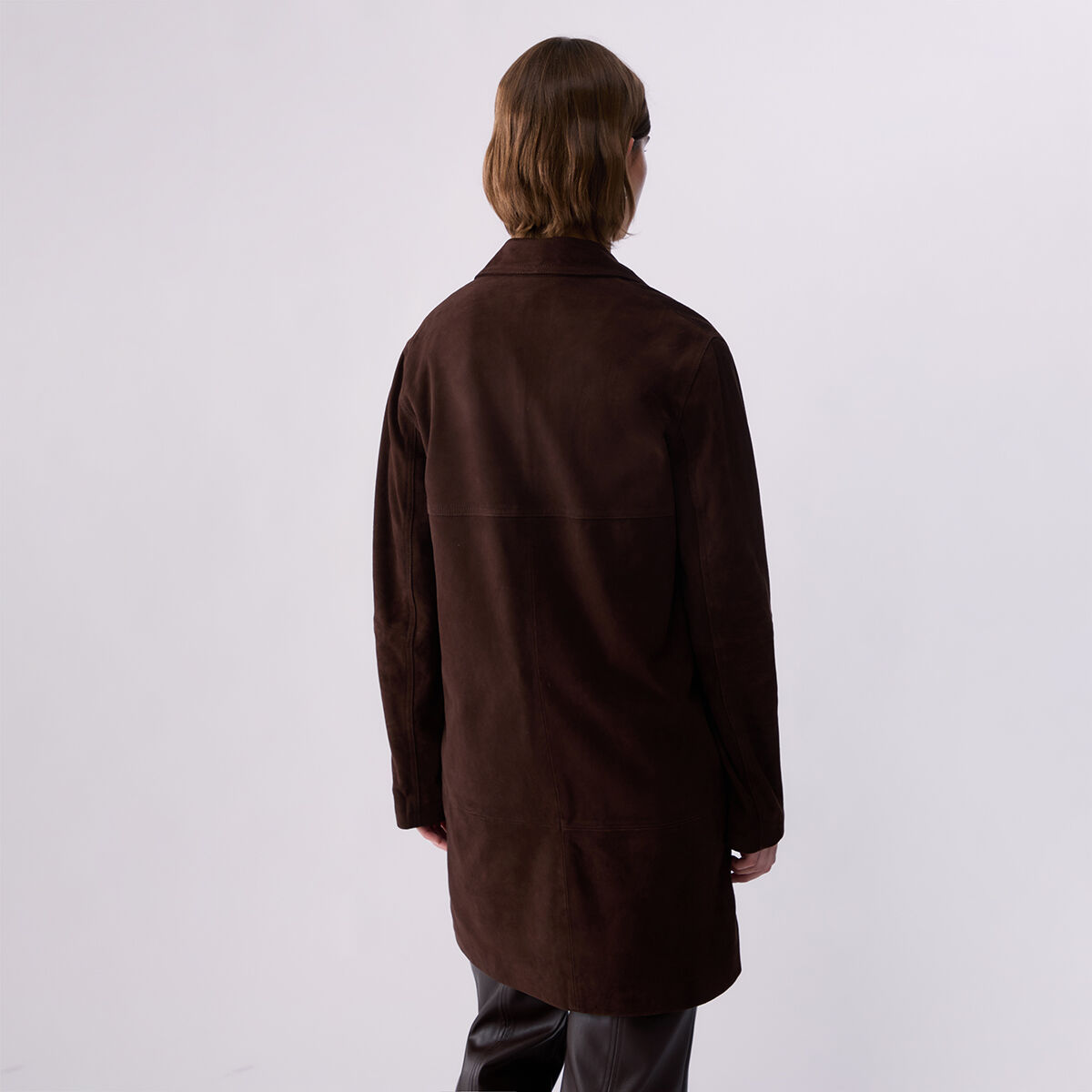 Veste longue en daim cacao, LIU JO