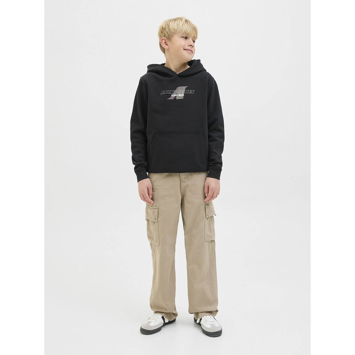 Sweat capuche noir, JACK & JONES JUNIOR