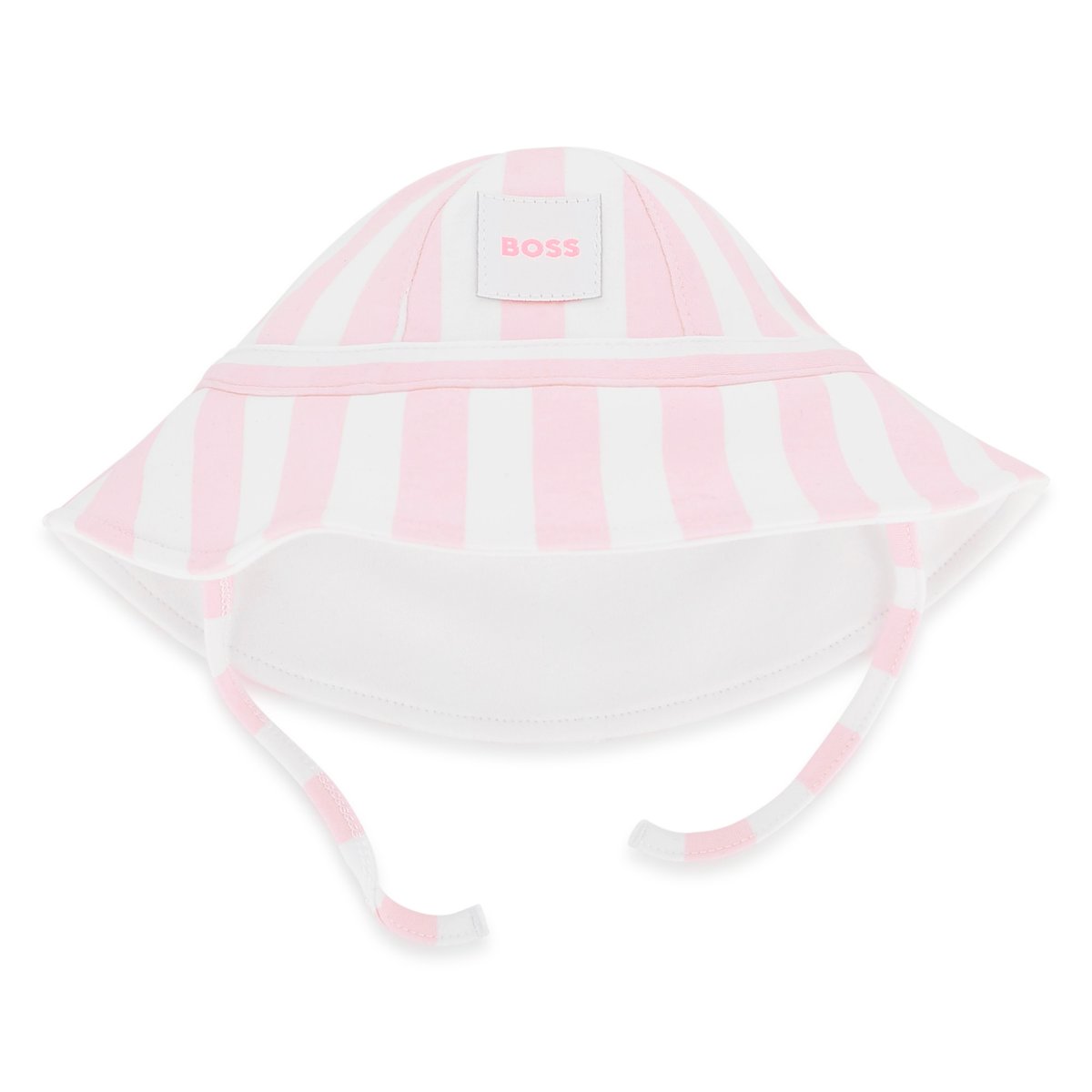 Bonnet à liens blanc, BOSS KIDSWEAR