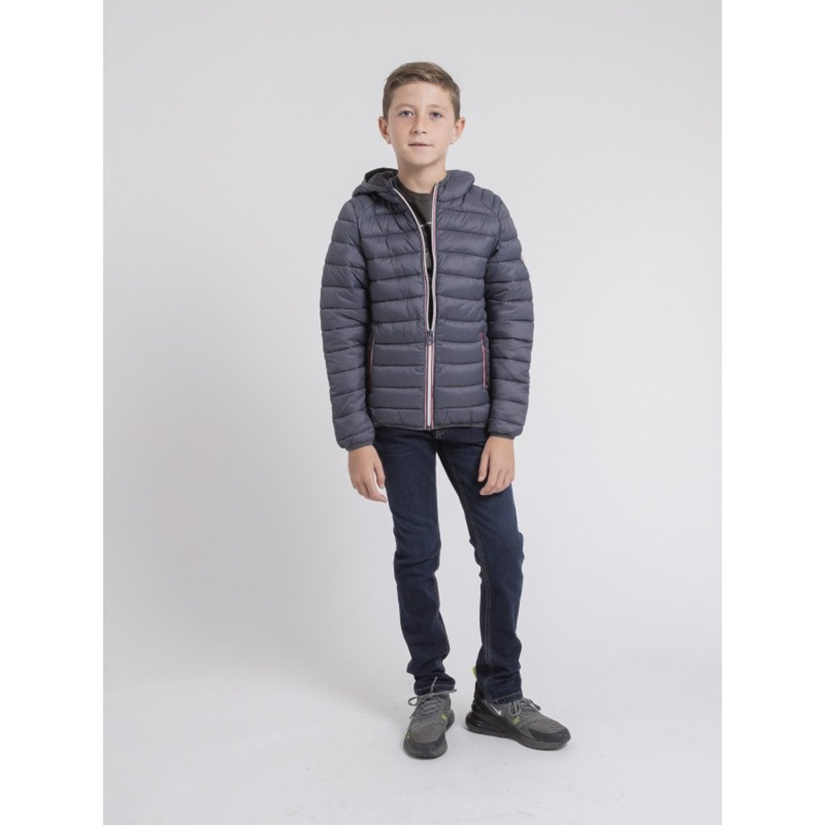 Doudoune Légère Capuche Zilling-j gris, RITCHIE