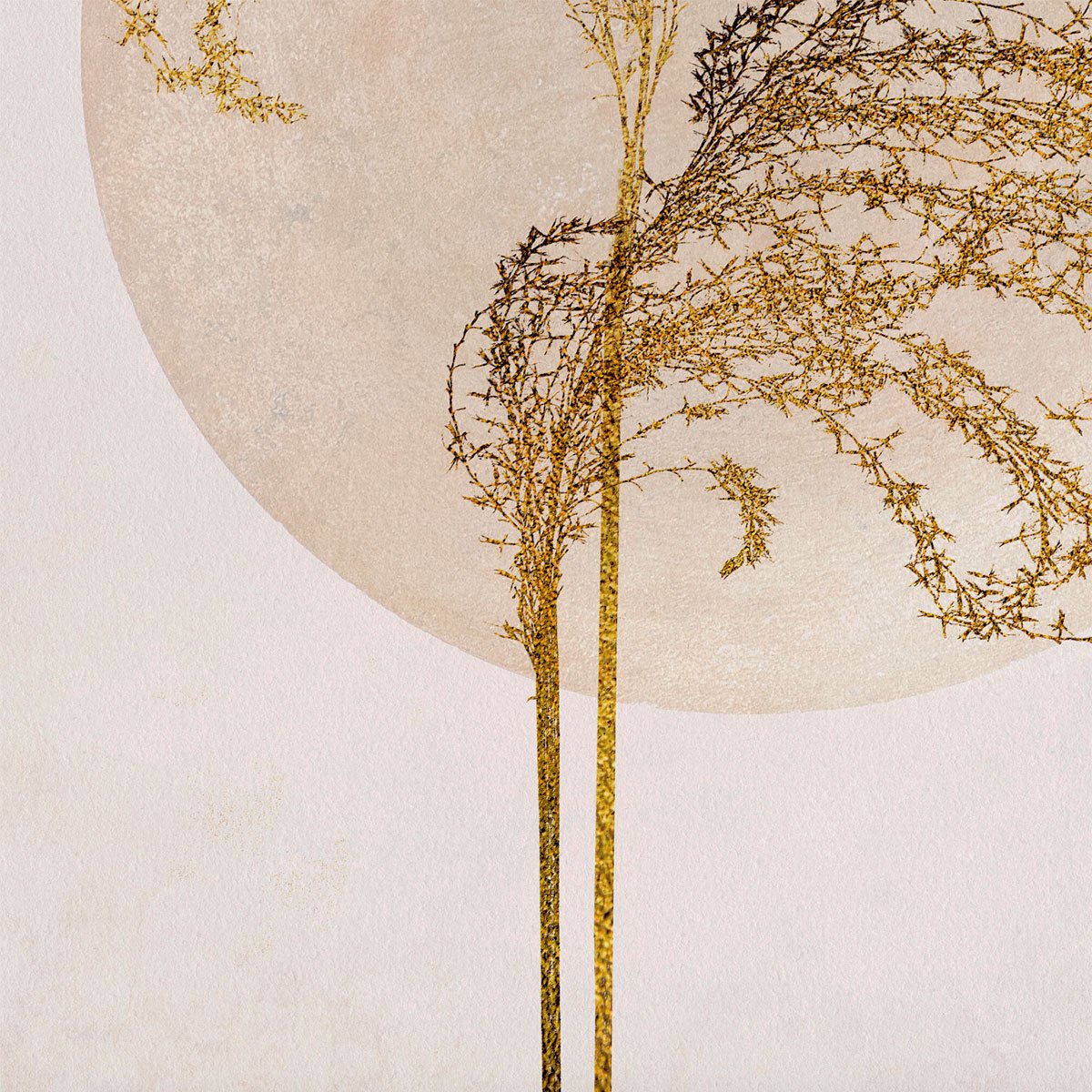 Papier peint graphique lune cachee intissé, HEXOA
