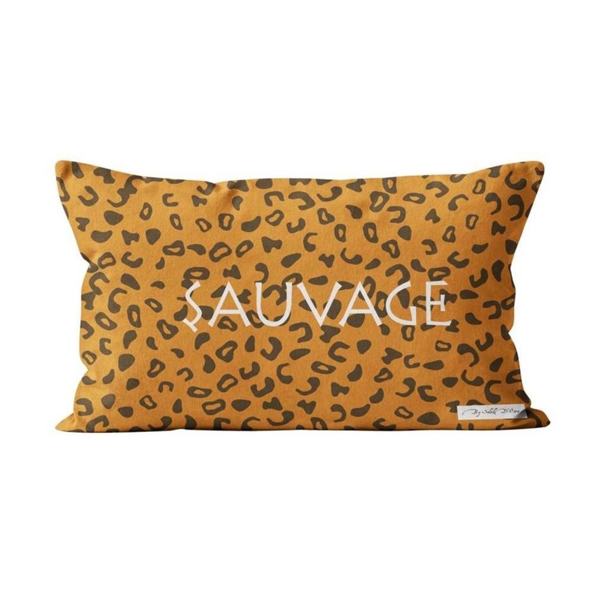 Housse de coussin Sauvage 32x50 orange, DECORATIE
