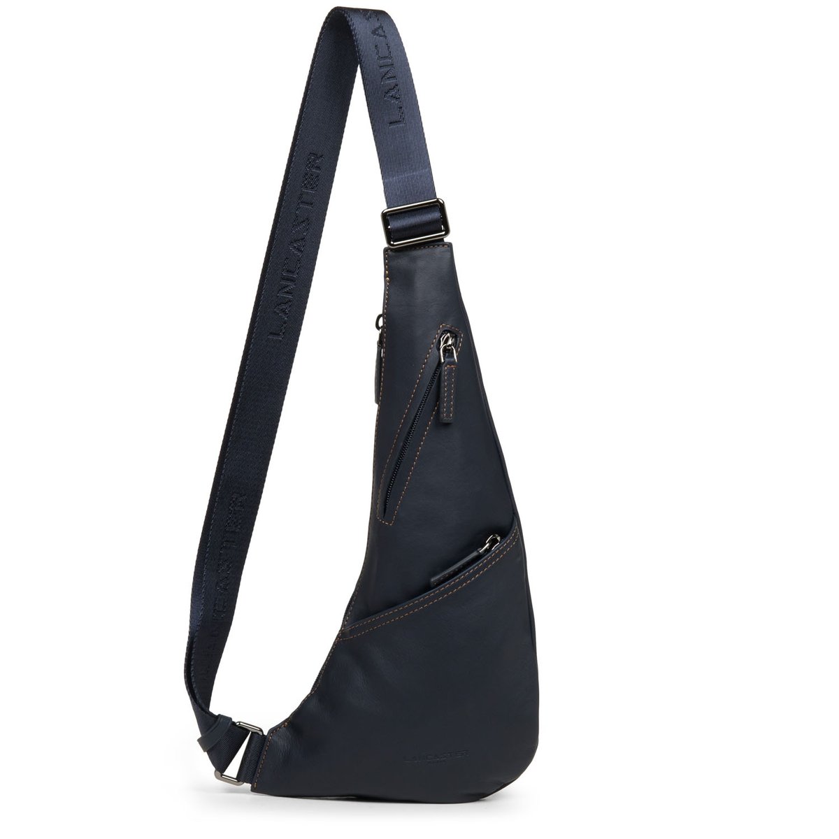 Sac body SOFT VINTAGE HOMME bleu - fonce - camel, LANCASTER