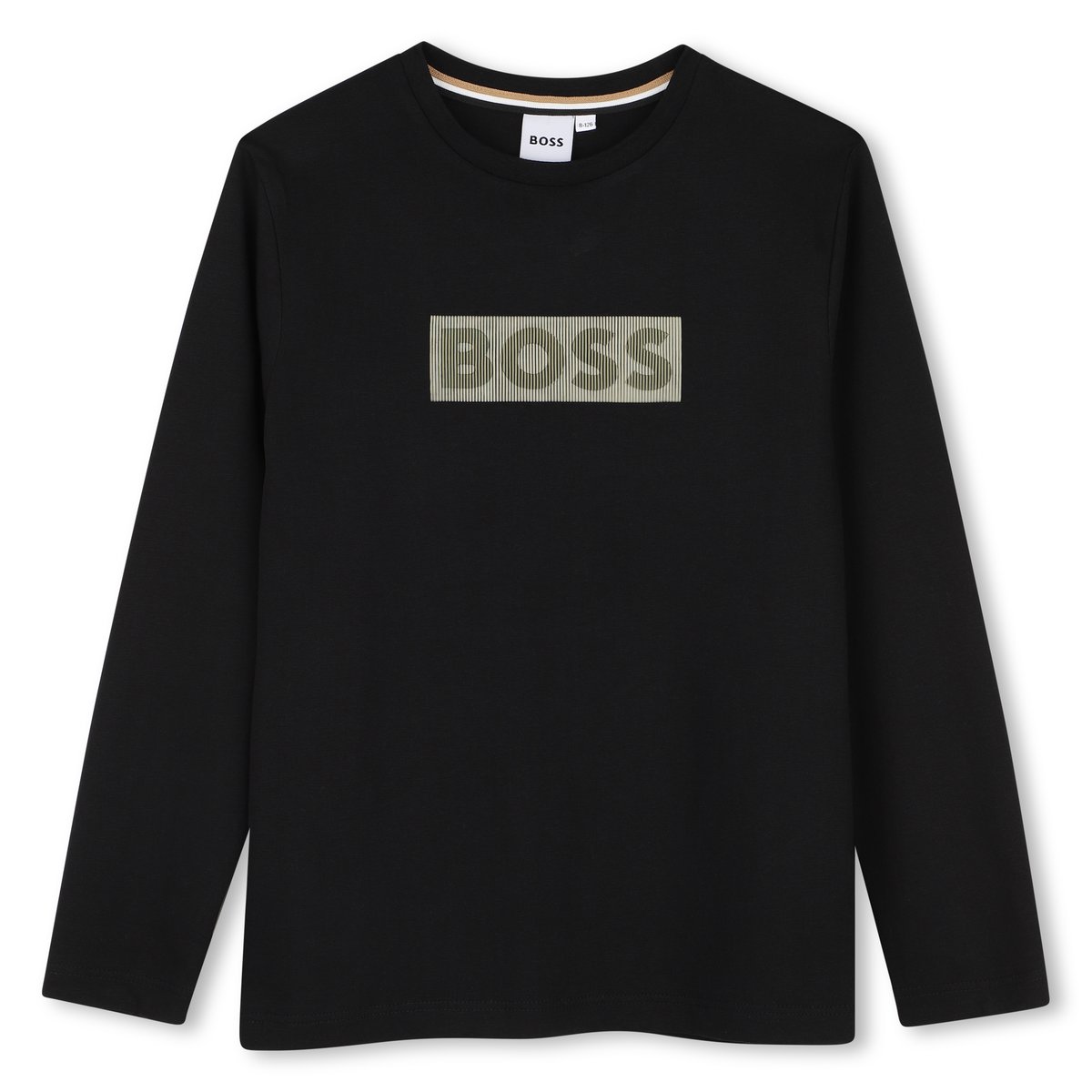 Tee-shirt manches longues black, BOSS KIDSWEAR