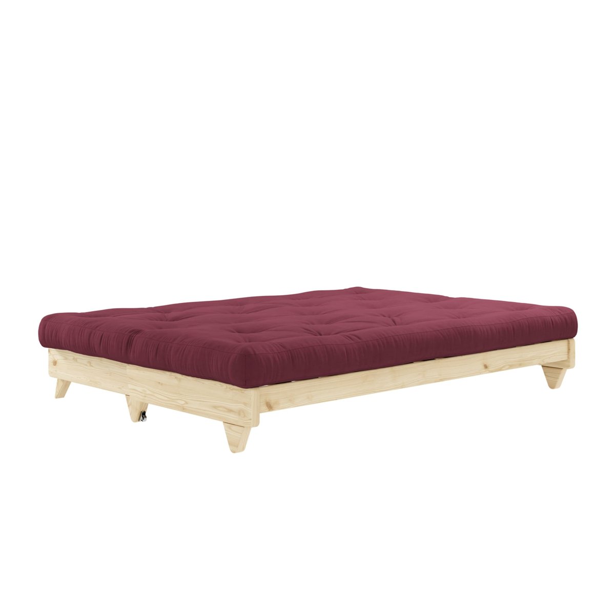 Banquette ajustable en pin massif avec matelas futon - FRESH bordeaux, KARUP DESIGN