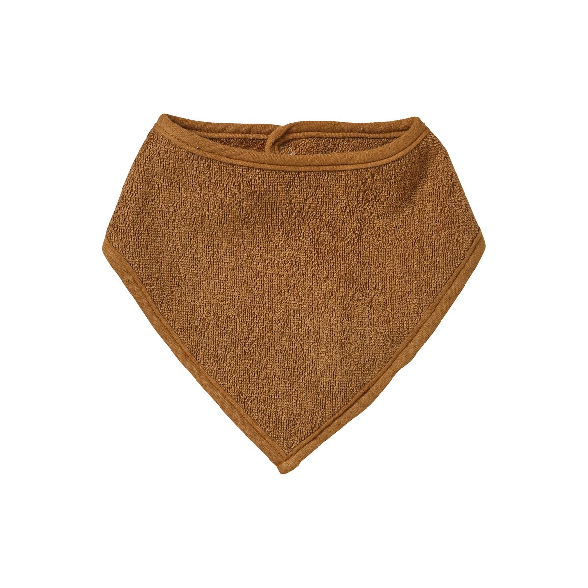Lot de 3 bavoirs bandanas en éponge et gaze de coton caramel, VERTBAUDET