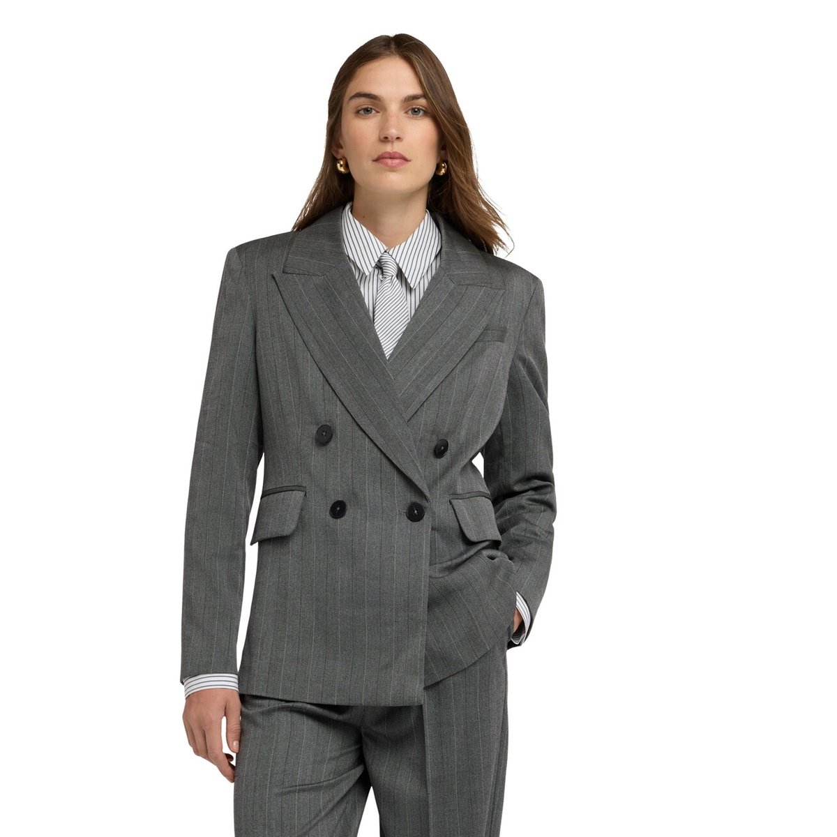 Veste croisée gris, MOTIVI