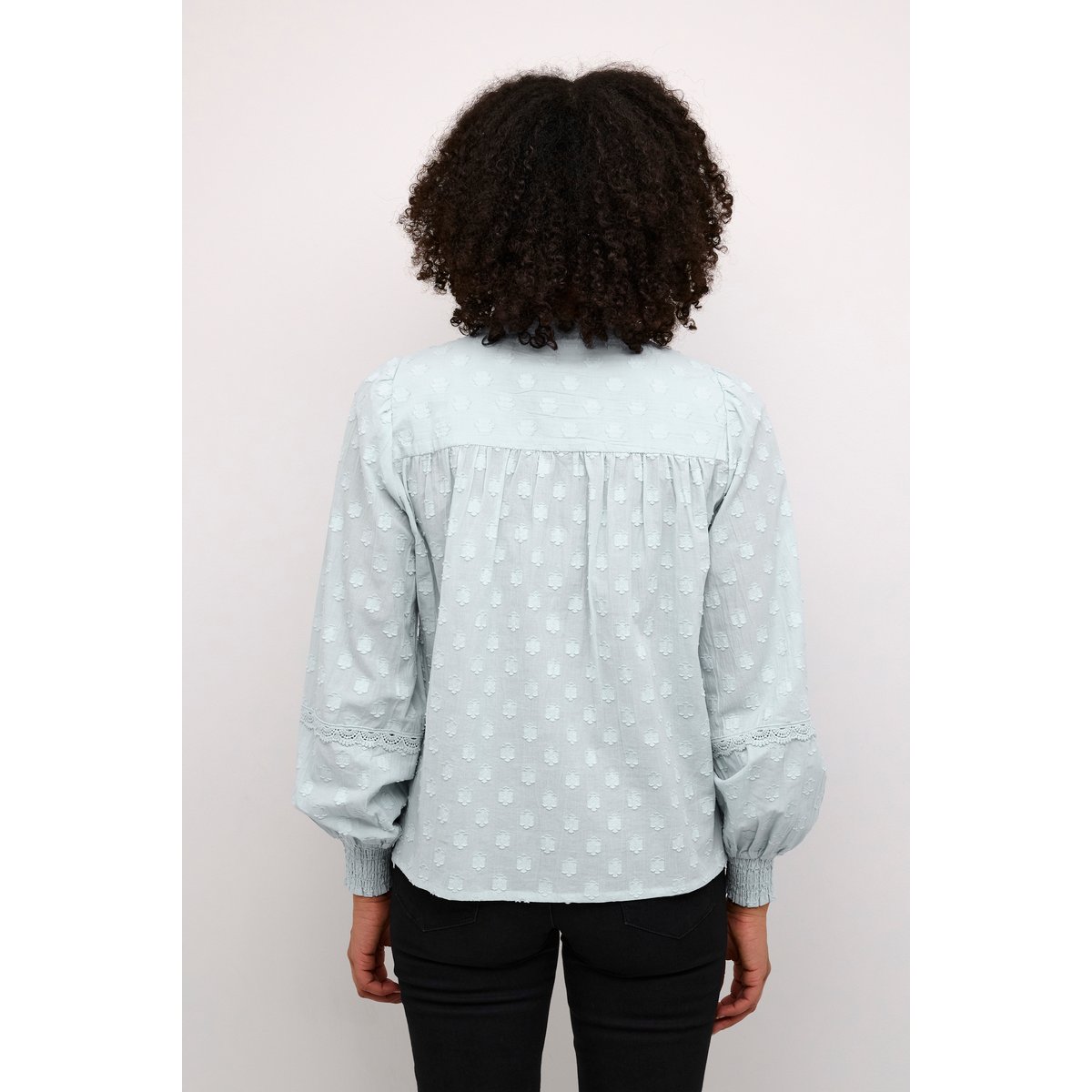 Blouse with long sleeve bleu celestial blue, KAFFE