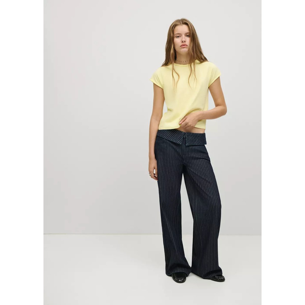 T-shirt raglan manches courtes jaune, MANGO TEEN