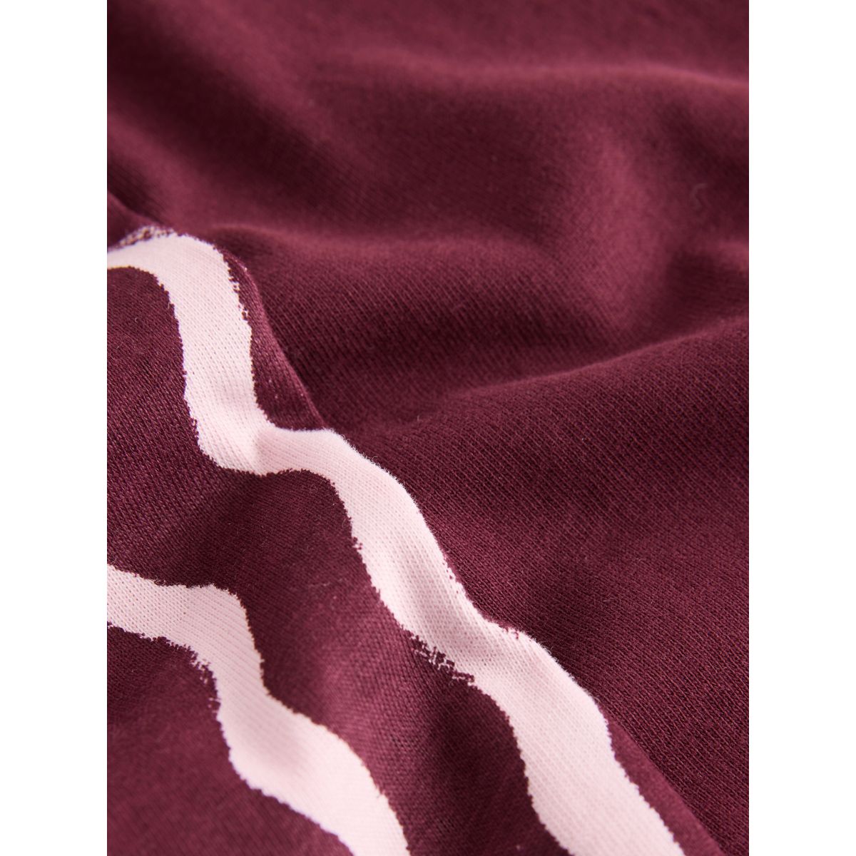 Ensemble pyjama avec short en coton rayures ondulées rouge bordeaux/rose, NEXT