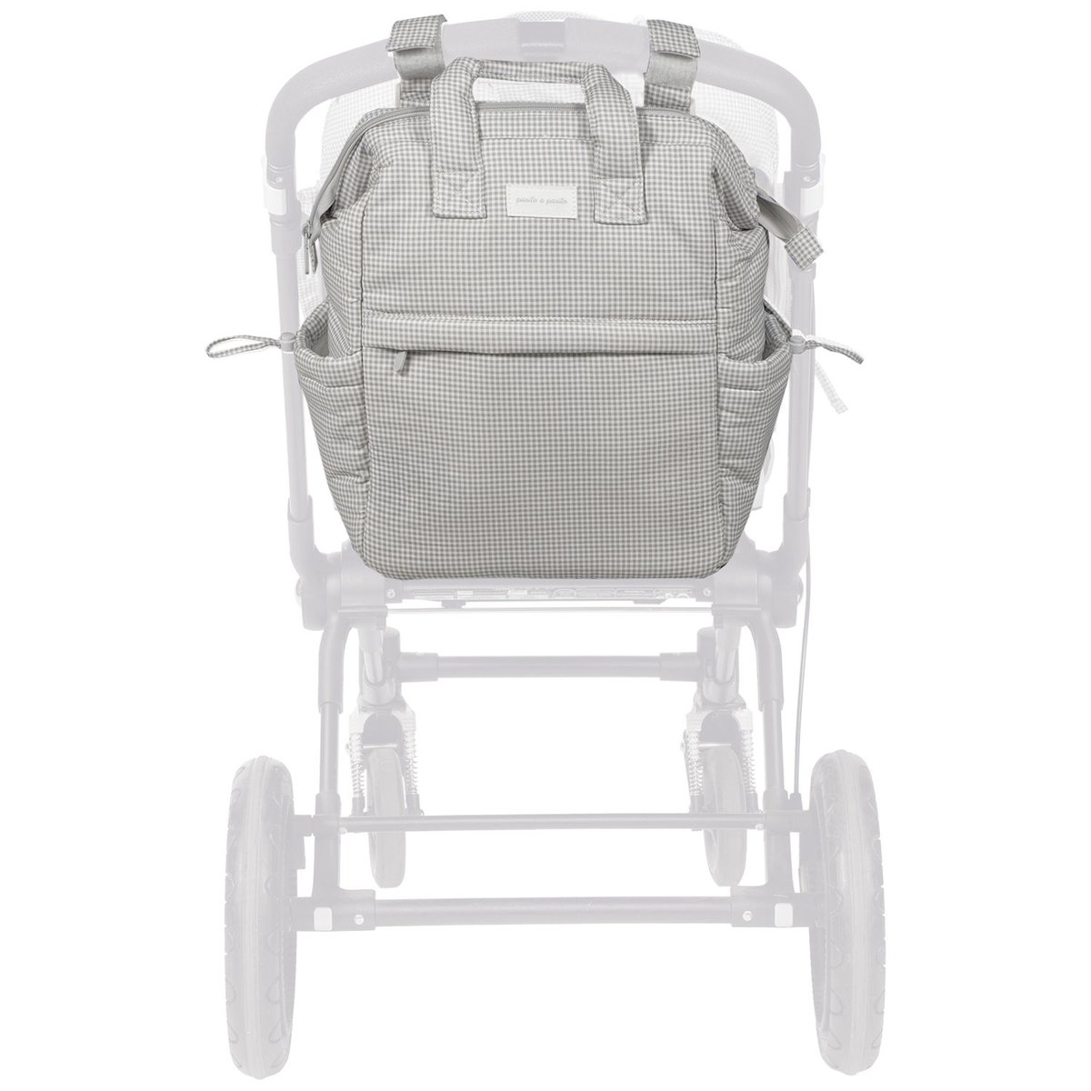Sac à dos à langer gris, PASITO A PASITO