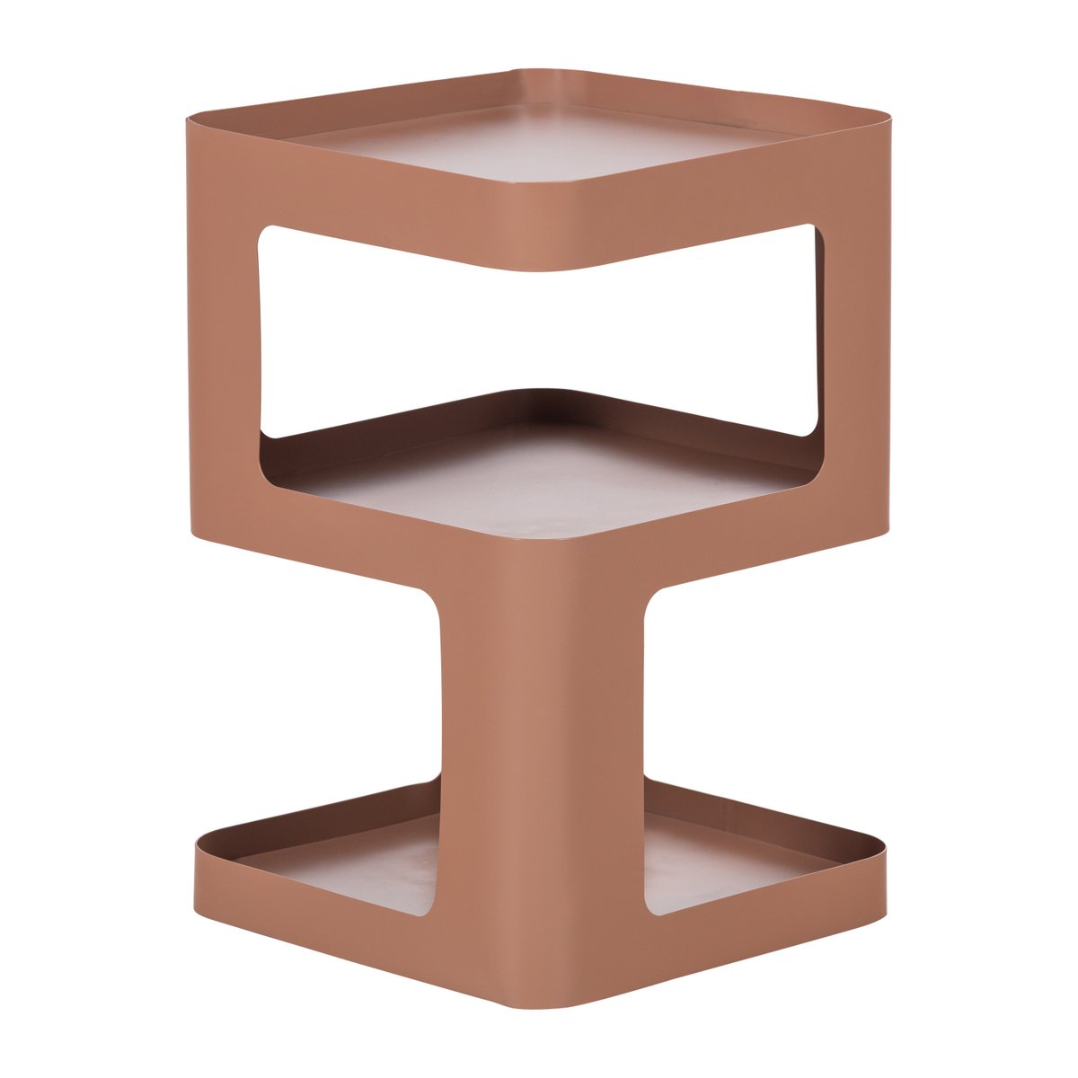 Table de chevet en métal RIV rose, WOOOD