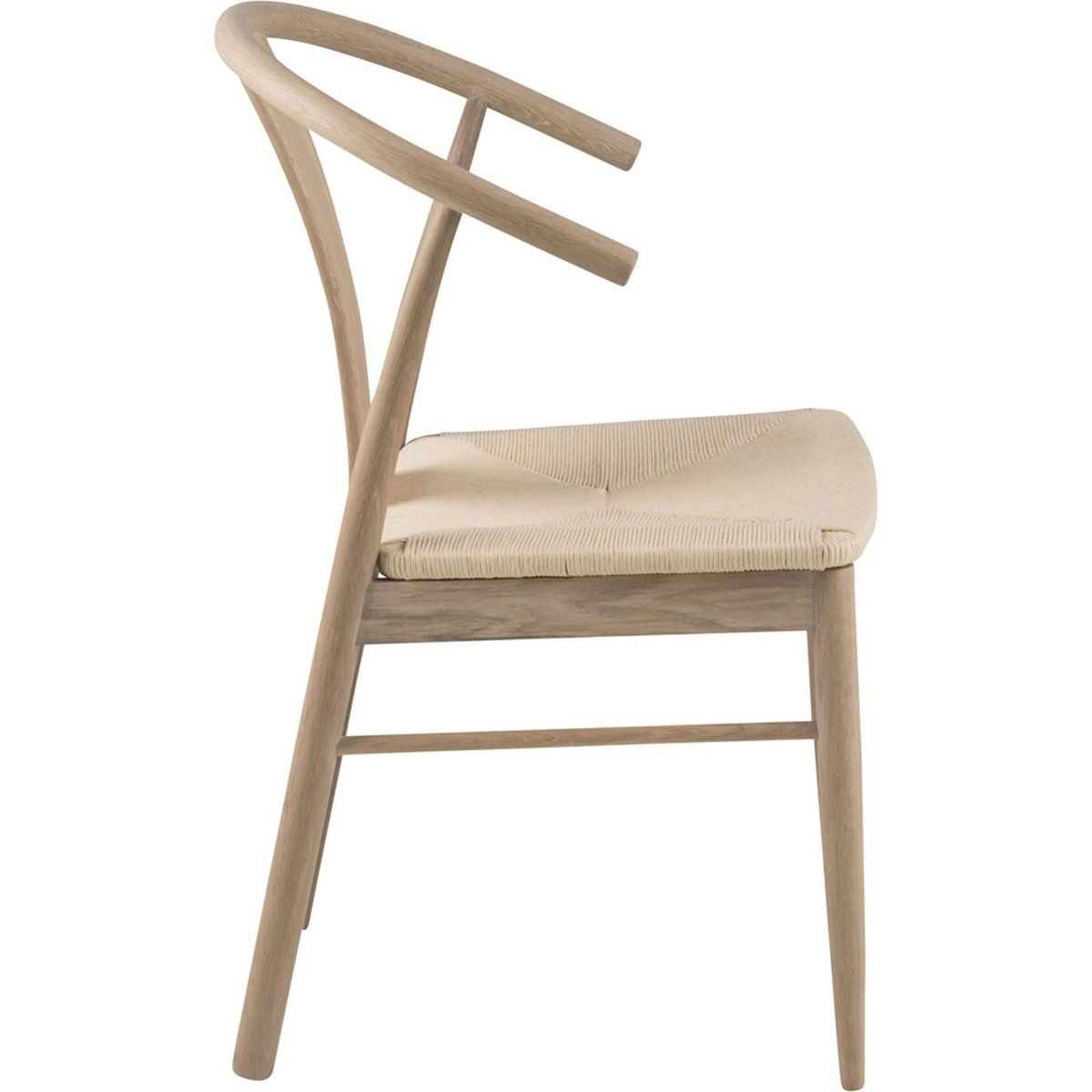 Chaise ABSOLUTNO en bois, Assise tressée chêne huilé clair et assise beige, RECOLLECTION
