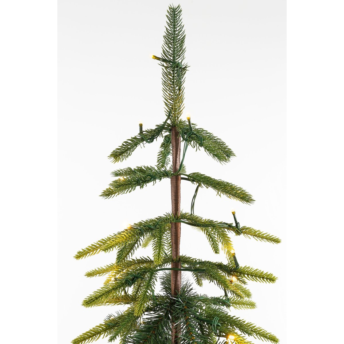 Sapin de Noël artificiel avec LED H155 cm LODGE vert, BLACK BOX TREES