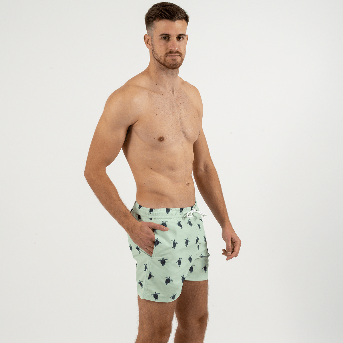 Short de bain Le GALAPAGO vert d'eau, VENDREDI