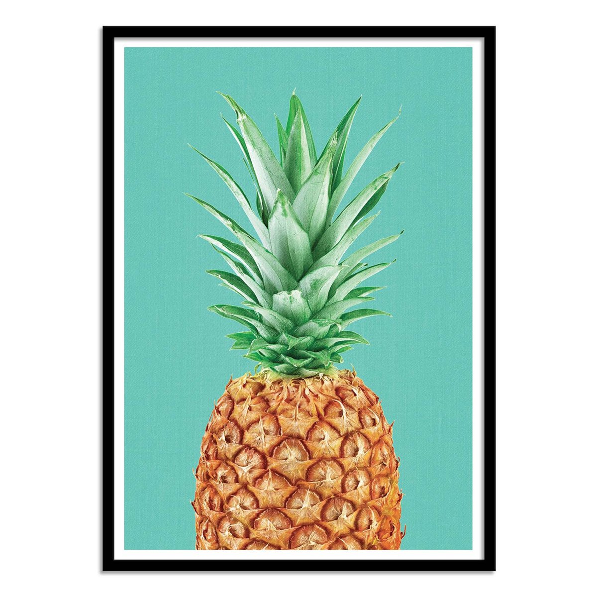 Affiche d'art - Pineapple in blue - Gal Design turquoise, WALL EDITIONS