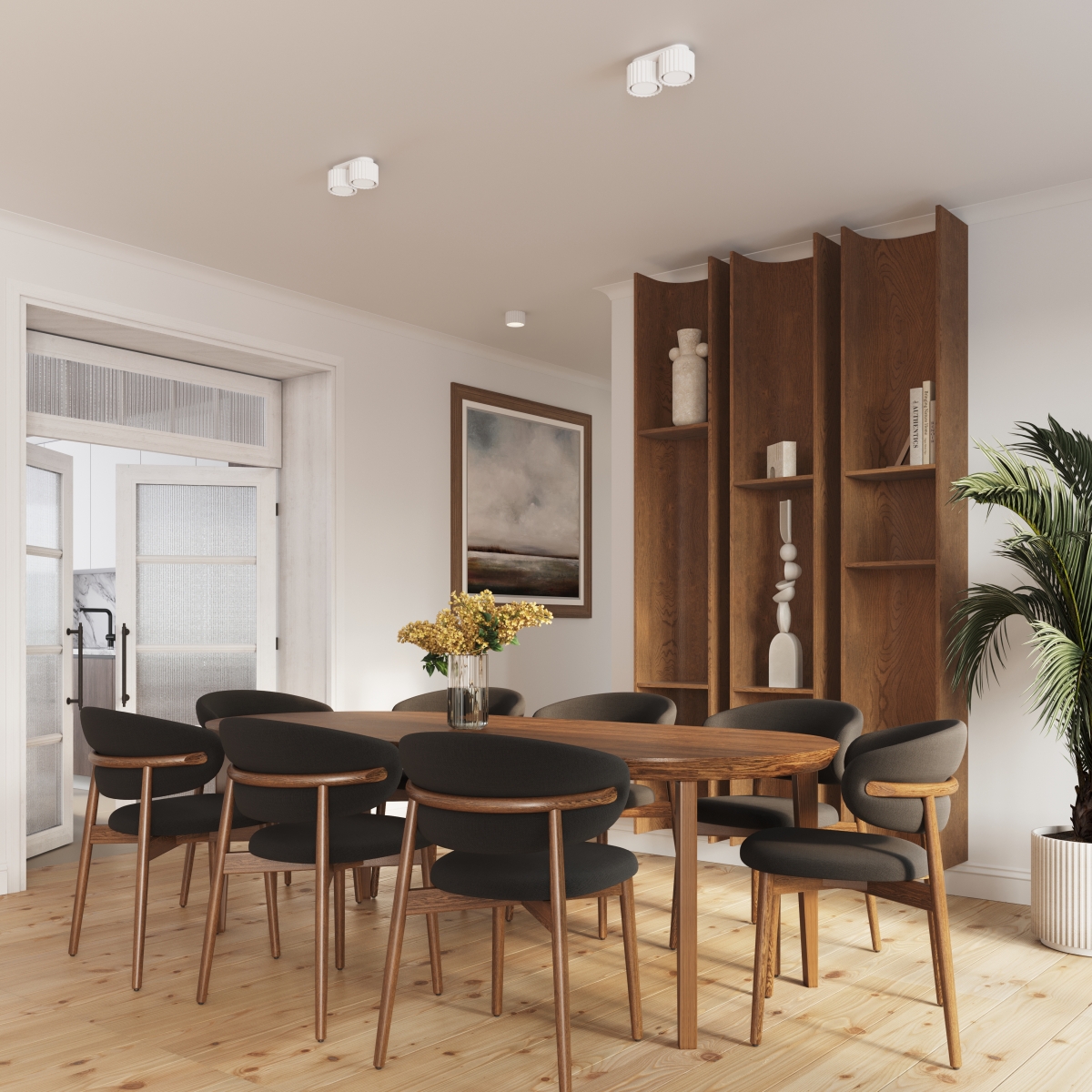 Plafonnier Aluminium Blanc Gx53 2 Aura blanc, EDEN