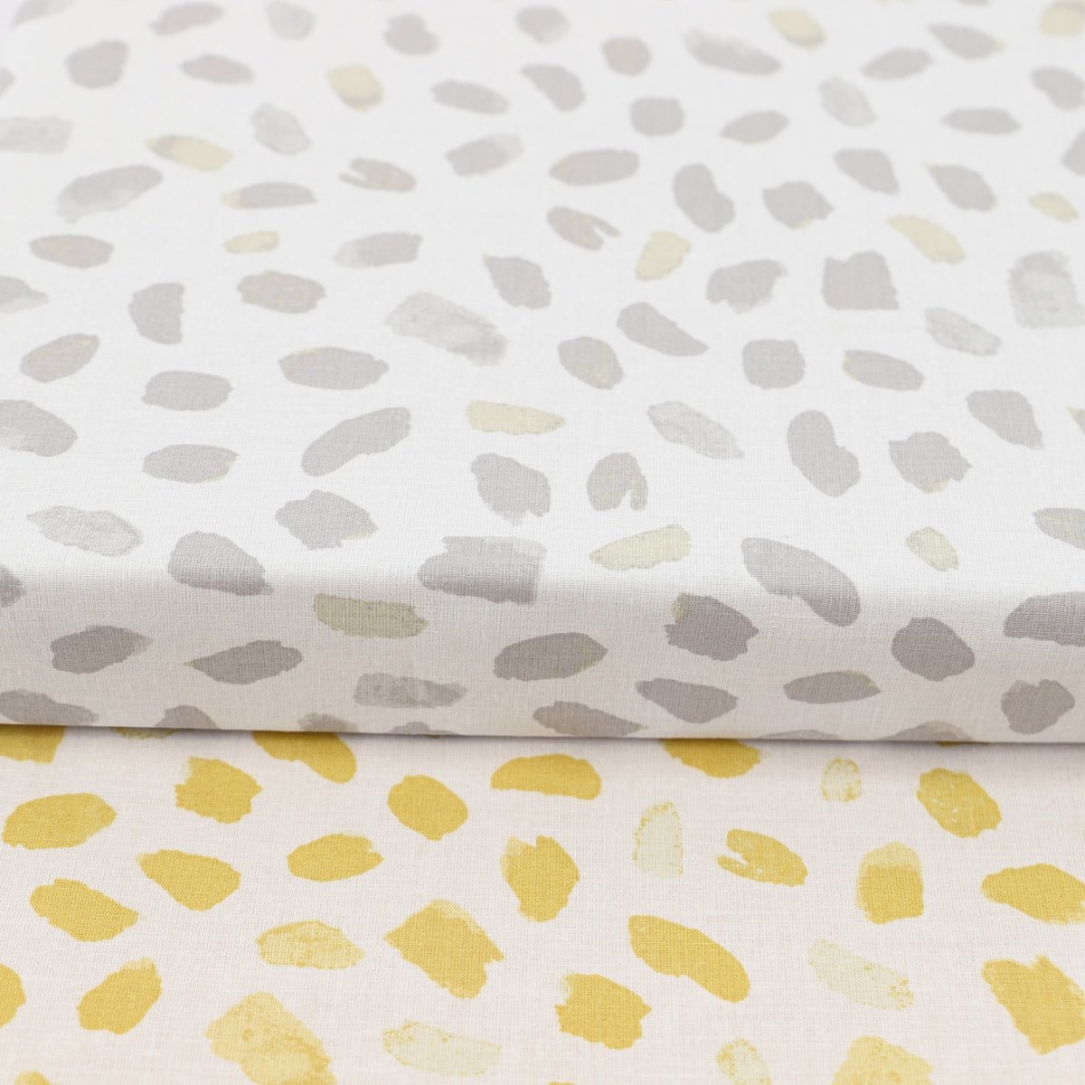Parure housse de couette imprimés coton réversible SOPHIE gris, LINANDELLE