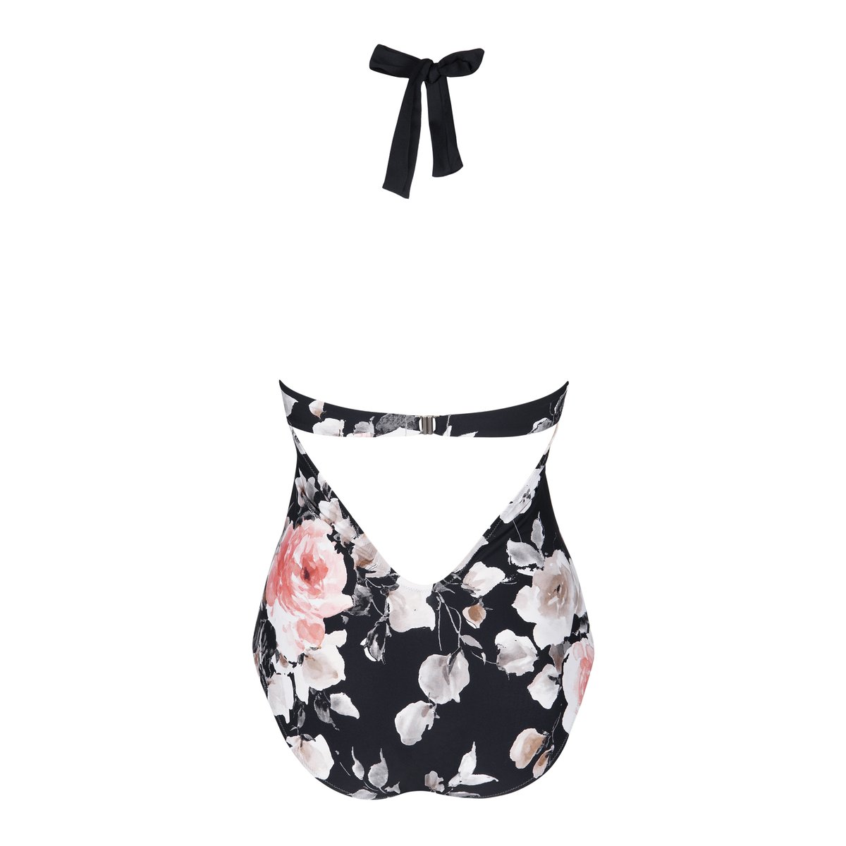 Maillot de bain une pièce préformé dos nu Hawaii noir, LISCA