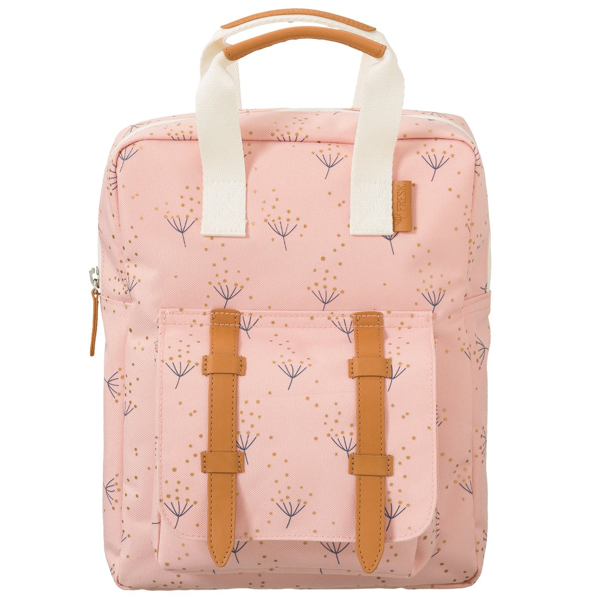 Sac à dos bébé rose, marron, écru, FRESK