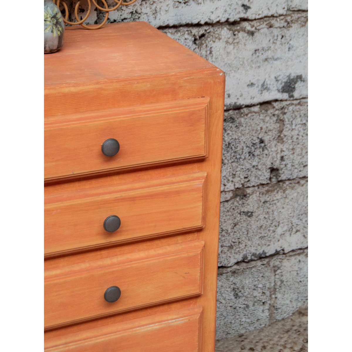 Grand semainier patiné Valery N°36 - Bon état orange, DEBONGOUT