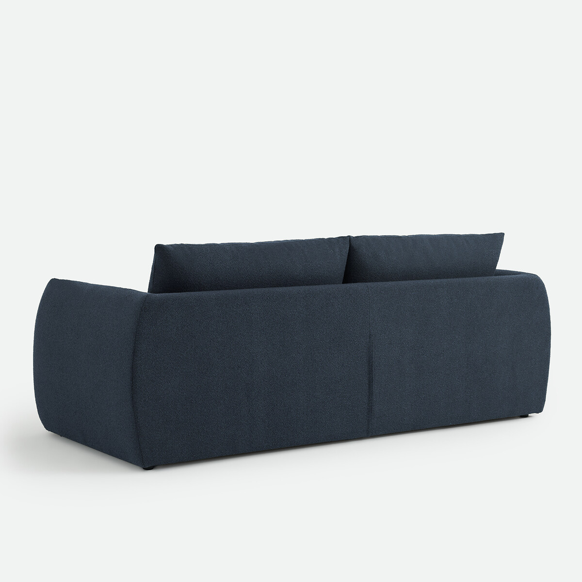 Canapé droit, 3 ou 4 places, en bouclette fine, EDITH bleu, LA REDOUTE INTERIEURS