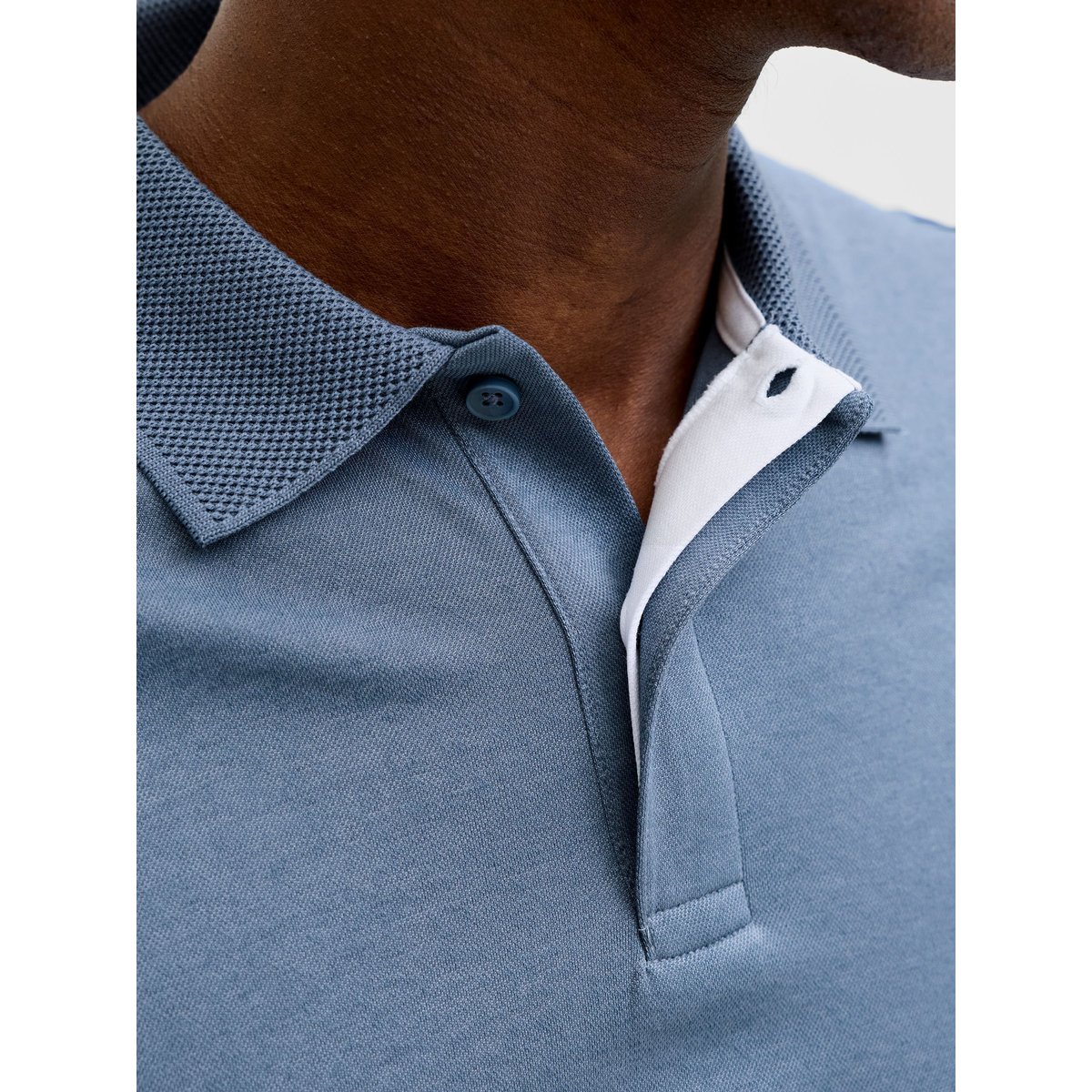Polo bleue - flint stone 1, JACK & JONES