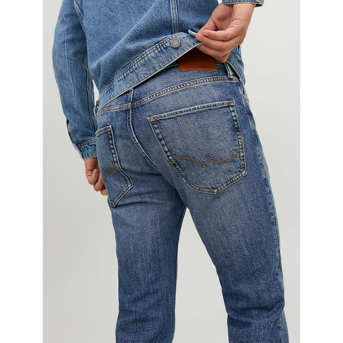 Jean slim jjitim bleu denim, JACK & JONES